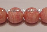 CRC92 16 inches 18mm round grade AA argentina rhodochrosite beads