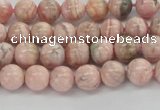 CRC921 15.5 inches 6mm round natural rhodochrosite beads