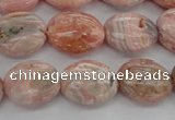 CRC930 15.5 inches 8*12mm oval natural rhodochrosite beads