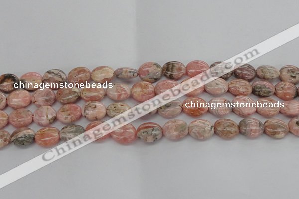 CRC930 15.5 inches 8*12mm oval natural rhodochrosite beads