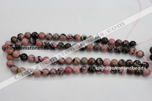 CRD03 15.5 inches 10mm round natural rhodonite gemstone beads