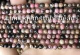 CRD350 15.5 inches 4mm round rhodonite beads wholesale