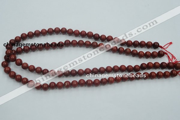 CRE01 16 inches 8mm round natural red jasper beads wholesale