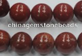 CRE02 16 inches 14mm round natural red jasper beads wholesale