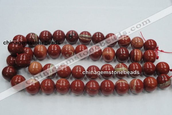 CRE03 16 inches 18mm round natural red jasper beads wholesale