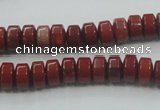 CRE05 16 inches 5*8mm rondelle natural red jasper beads wholesale