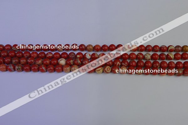 CRE300 15.5 inches 4mm round red jasper beads wholesale