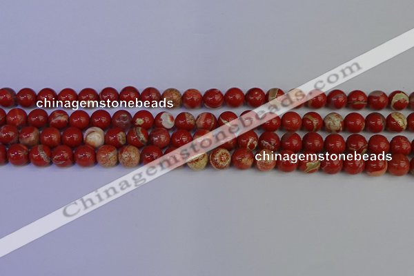 CRE302 15.5 inches 8mm round red jasper beads wholesale