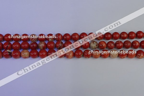 CRE303 15.5 inches 10mm round red jasper beads wholesale