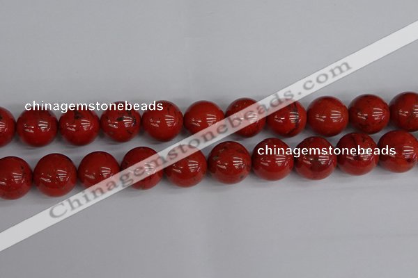 CRE317 15.5 inches 18mm round red jasper beads wholesale