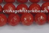 CRE342 15.5 inches 12mm faceted round red jasper beads