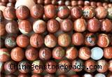 CWJ374 15 inches 12mm round red jasper beads wholesale