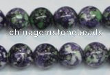 CRF05 15.5 inches 12mm round dyed rain flower stone beads wholesale