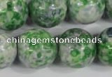 CRF158 15.5 inches 20mm round dyed rain flower stone beads wholesale