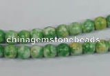 CRF181 15.5 inches 6mm round dyed rain flower stone beads wholesale