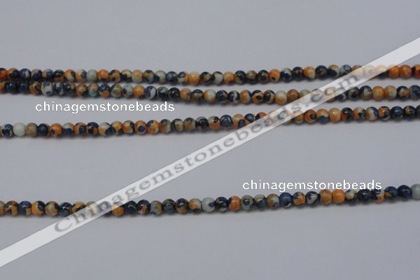 CRF272 15.5 inches 3mm round dyed rain flower stone beads