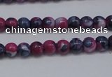 CRF273 15.5 inches 3mm round dyed rain flower stone beads