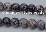 CRF284 15.5 inches 12mm round dyed rain flower stone beads