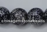 CRF287 15.5 inches 18mm round dyed rain flower stone beads