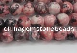 CRF301 15.5 inches 6mm round dyed rain flower stone beads wholesale