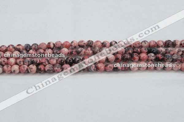 CRF301 15.5 inches 6mm round dyed rain flower stone beads wholesale