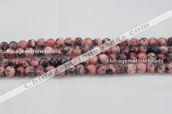 CRF304 15.5 inches 12mm round dyed rain flower stone beads wholesale