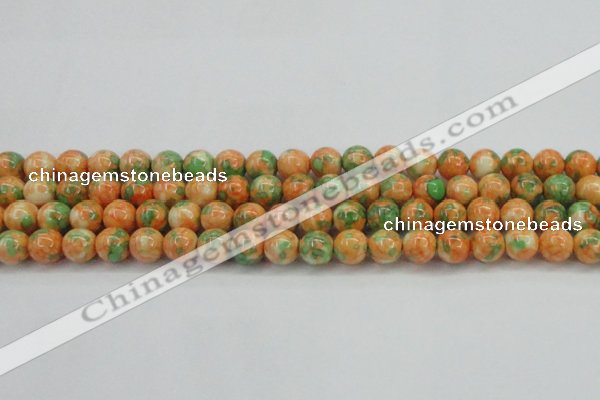 CRF311 15.5 inches 12mm round dyed rain flower stone beads wholesale