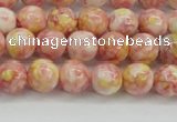 CRF315 15.5 inches 6mm round dyed rain flower stone beads wholesale