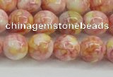 CRF318 15.5 inches 12mm round dyed rain flower stone beads wholesale