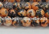 CRF323 15.5 inches 8mm round dyed rain flower stone beads wholesale