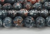 CRF332 15.5 inches 12mm round dyed rain flower stone beads wholesale