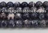 CRF335 15.5 inches 4mm round dyed rain flower stone beads wholesale