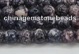 CRF336 15.5 inches 6mm round dyed rain flower stone beads wholesale