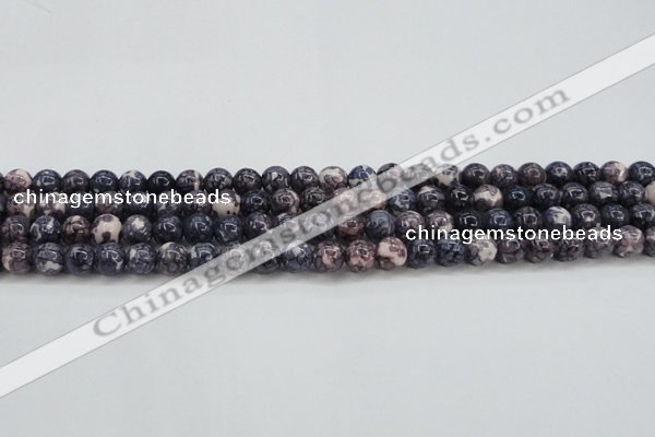 CRF336 15.5 inches 6mm round dyed rain flower stone beads wholesale