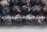 CRF339 15.5 inches 12mm round dyed rain flower stone beads wholesale