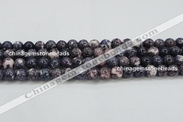 CRF340 15.5 inches 14mm round dyed rain flower stone beads wholesale