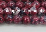 CRF344 15.5 inches 8mm round dyed rain flower stone beads wholesale