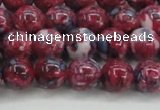 CRF345 15.5 inches 10mm round dyed rain flower stone beads wholesale