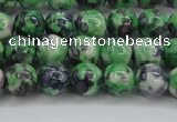 CRF350 15.5 inches 6mm round dyed rain flower stone beads wholesale