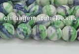 CRF388 15.5 inches 8mm round dyed rain flower stone beads wholesale