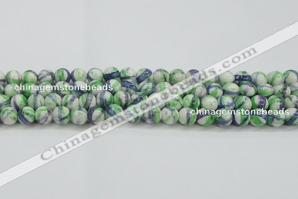 CRF390 15.5 inches 12mm round dyed rain flower stone beads wholesale