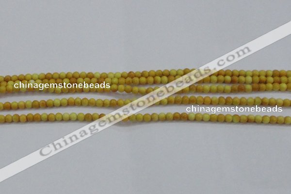 CRF436 15.5 inches 3mm round dyed rain flower stone beads wholesale