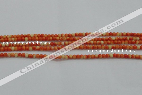 CRF437 15.5 inches 3mm round dyed rain flower stone beads wholesale