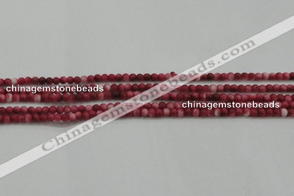 CRF439 15.5 inches 3mm round dyed rain flower stone beads wholesale