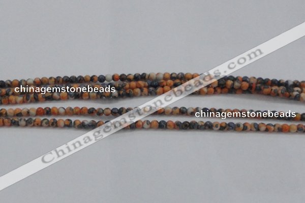 CRF446 15.5 inches 3mm round dyed rain flower stone beads wholesale