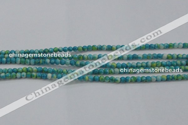 CRF451 15.5 inches 3mm round dyed rain flower stone beads wholesale