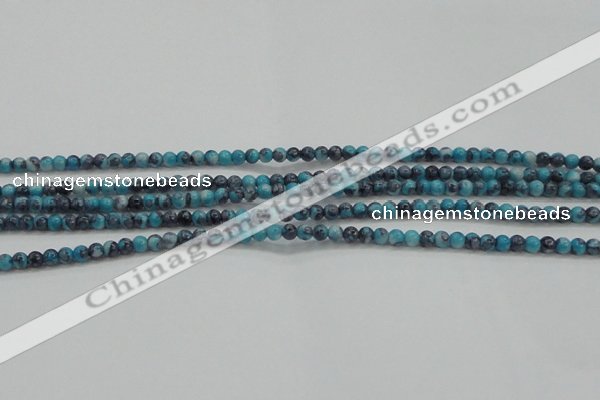 CRF452 15.5 inches 3mm round dyed rain flower stone beads wholesale