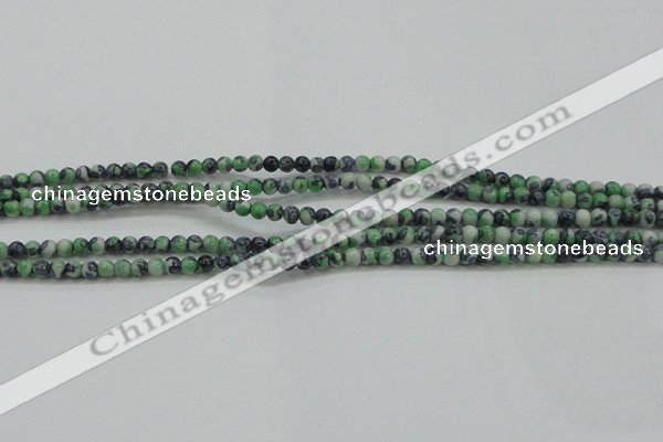 CRF453 15.5 inches 3mm round dyed rain flower stone beads wholesale