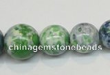 CRF52 15.5 inches multi sizes round dyed rain flower stone beads