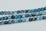 CRF55 15.5 inches 4mm round dyed rain flower stone beads wholesale